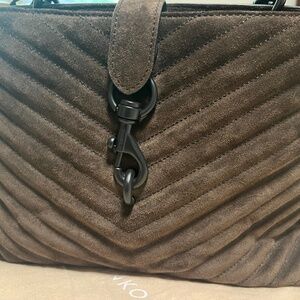 NWT Sold Out Rebecca Minkoff SUEDE Edie Top Handle